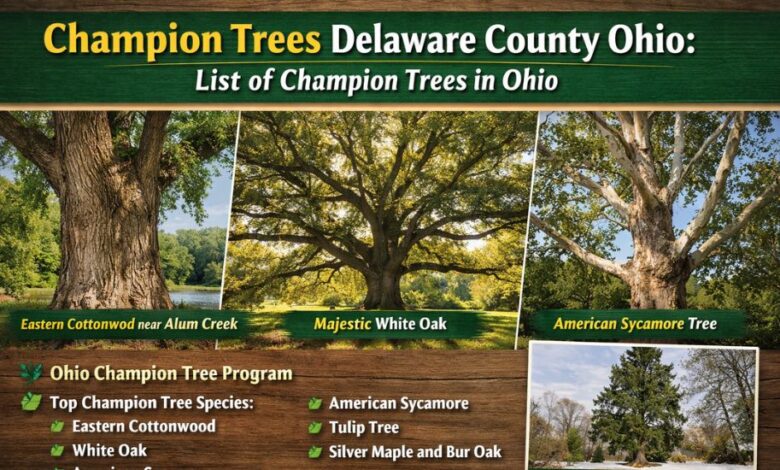 Champion Trees Delaware County Ohio